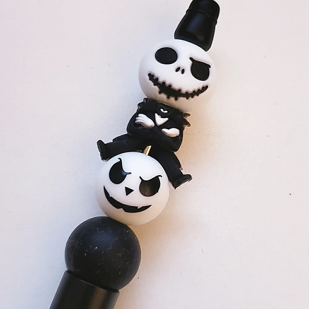 Handmade The Nightmare Before Christmas Jack Skellington Bead Pen